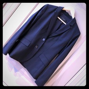 Jcrew suit jacket. Size 4. Navy pinstripes.